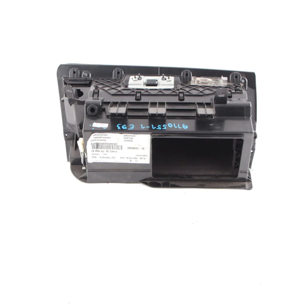 Glove Box Storage Front Panel Cover Glovebox Schwarz Black to BMW E93 with Part number 9110551 BMW E93 Glove Box Storage Front Panel Cover Glovebox Schwarz Black - SKU rhd-9110551-1 - Part number 9110551