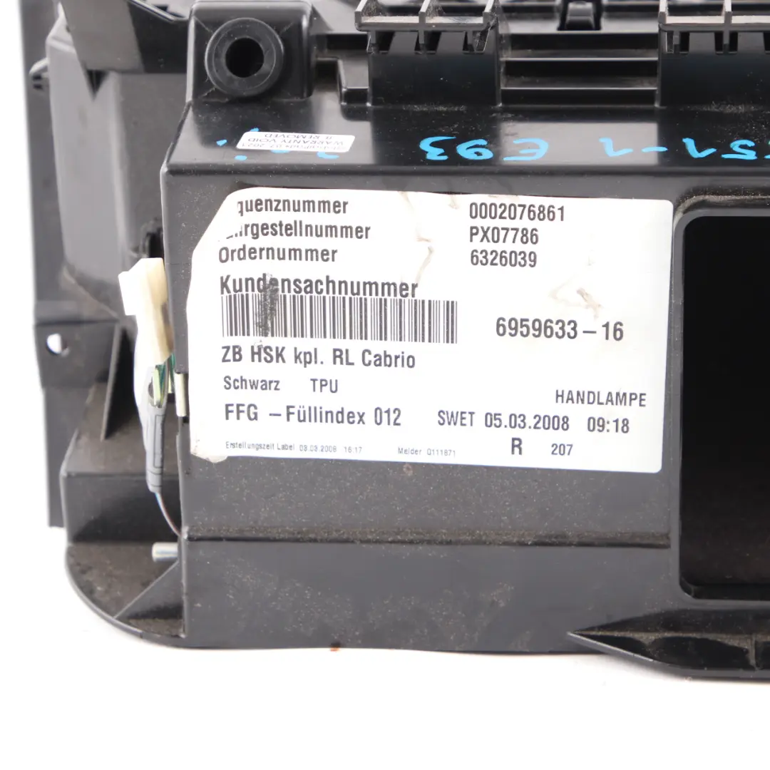 Glove Box Storage Front Panel Cover Glovebox Schwarz Black to BMW E93 with Part number 9110551 BMW E93 Glove Box Storage Front Panel Cover Glovebox Schwarz Black - SKU rhd-9110551-1 - Part number 9110551