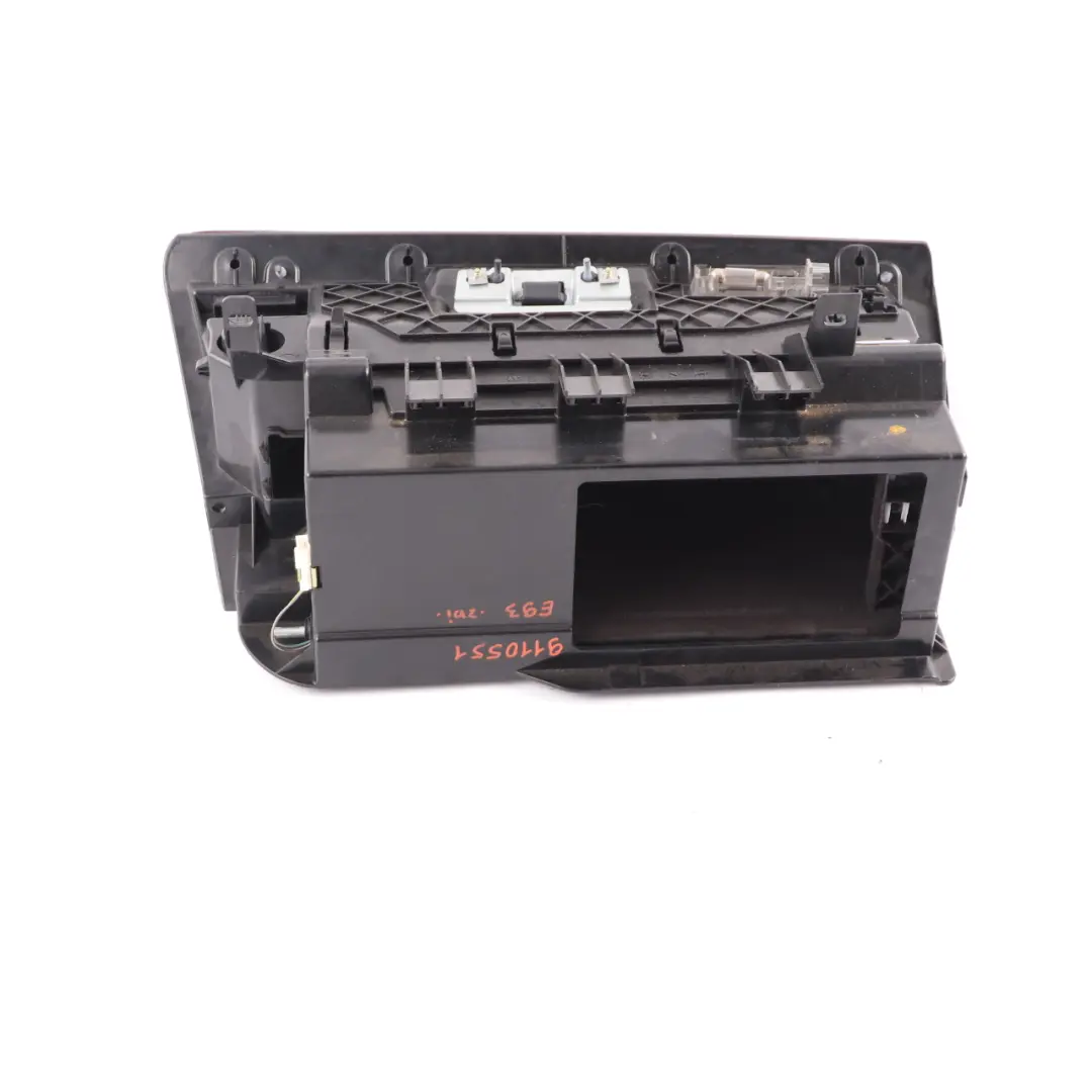 BMW E93 LCI Glove Box Storage Front Dashboard Trim Panel Cover Schwarz Black - SKU rhd-9110551 - Part number 9110551