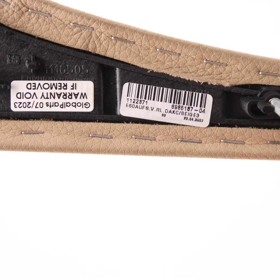 Centre Console Cover BMW E60 E61 LCI Arm Rest Trim Panel Leather Beige to with Part number 9112028 Centre Console Cover BMW E60 E61 LCI Arm Rest Trim Panel Leather Beige - SKU rhd-9112028 - Part number 9112028