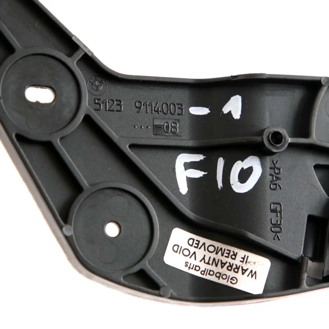 BMW F10 F11 Handle Opener Lever Bonnet Release Bracket Part Black - SKU rhd-9114003-1 - Part number 9114003