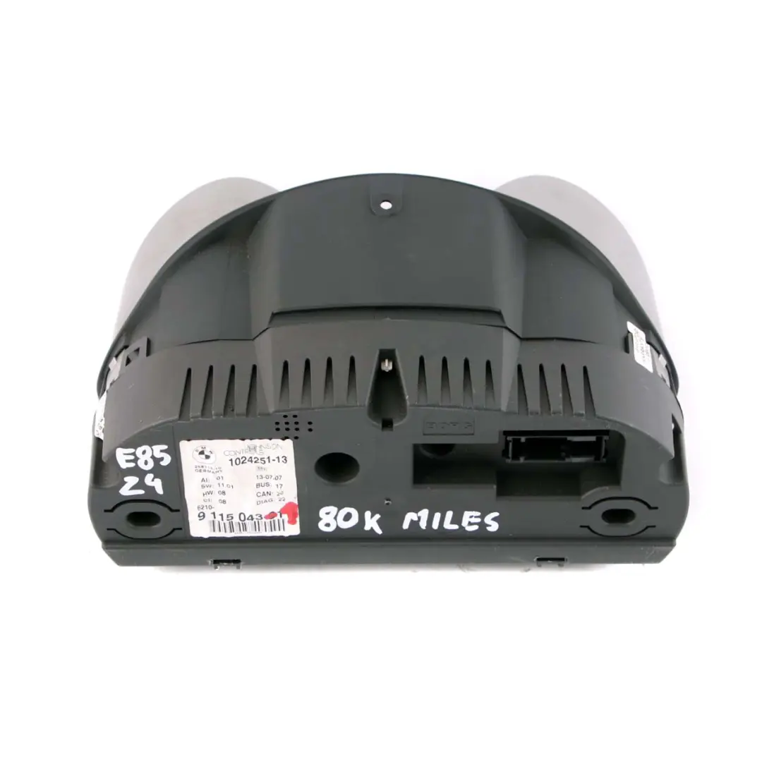 Instrument Cluster Speedo Clocks Manual 9115043 to BMW Z4 Series E85 Roadster 1 with Part number 9168171 BMW Z4 Series E85 Roadster 1 Instrument Cluster Speedo Clocks Manual 9115043 - SKU rhd-9115043-1 - Part number 9168171