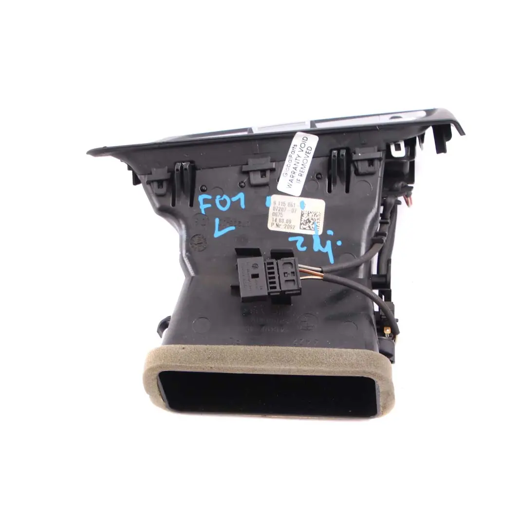 Fresh Air Grille BMW F01 F02 F03 Left N/S Vent Duct to with Part number 9115861 Fresh Air Grille BMW F01 F02 F03 Left N/S Vent Duct - SKU rhd-9115861 - Part number 9115861