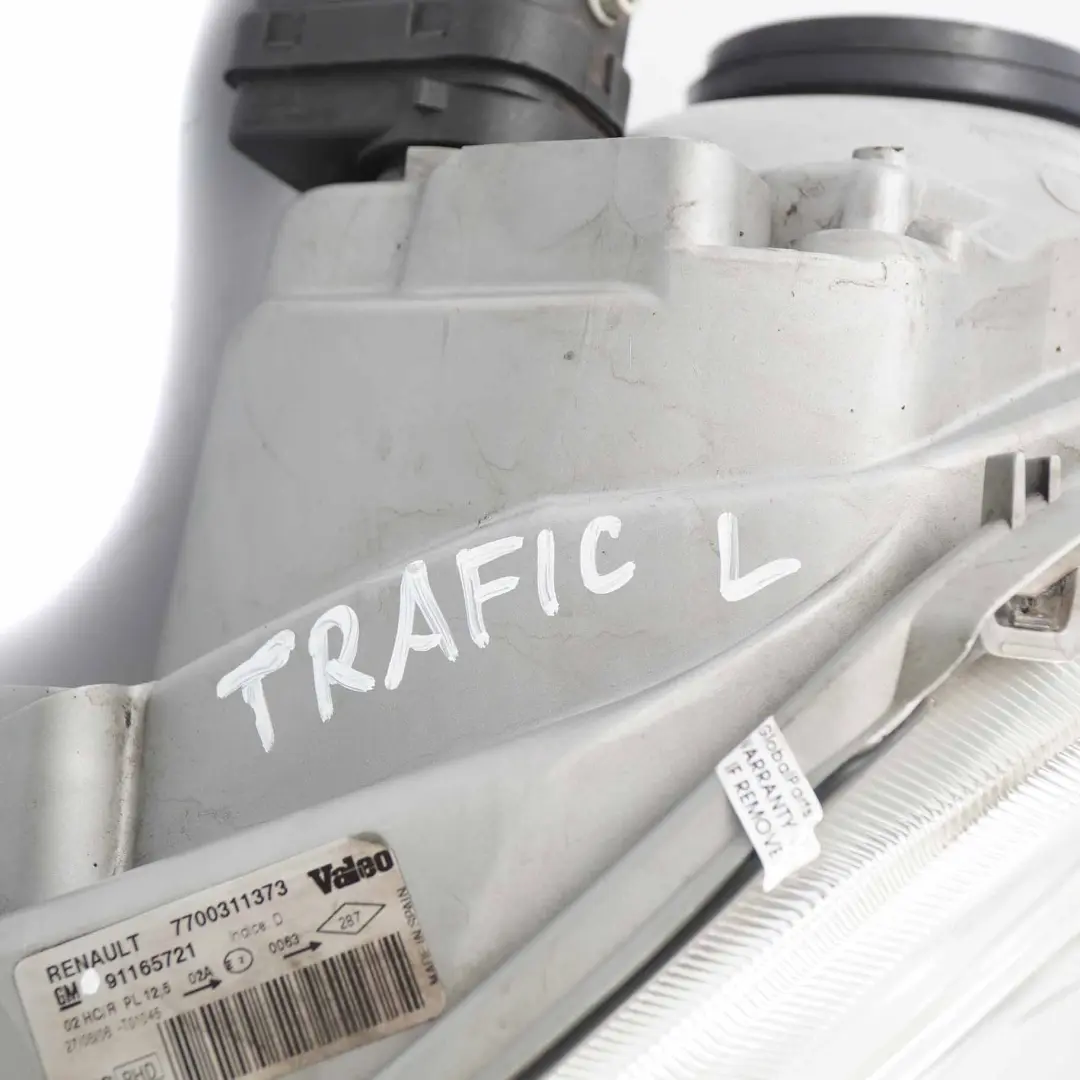 Headlight Renault Trafic Vauxhall Vivaro Headlamp Front Left N/S Light to with Part number 91165721 Headlight Renault Trafic Vauxhall Vivaro Headlamp Front Left N/S Light - SKU rhd-91165721 - Part number 91165721