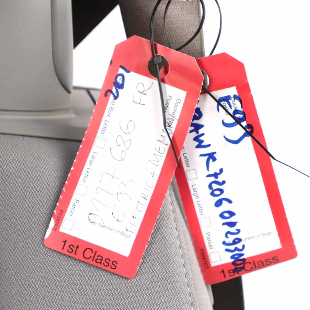 Front Seat BMW E93 Convertible Cloth Fluid Linea Grey Left N/S Memory to with Part number 9117685 Front Seat BMW E93 Convertible Cloth Fluid Linea Grey Left N/S Memory - SKU rhd-9117685-1 - Part number 9117685