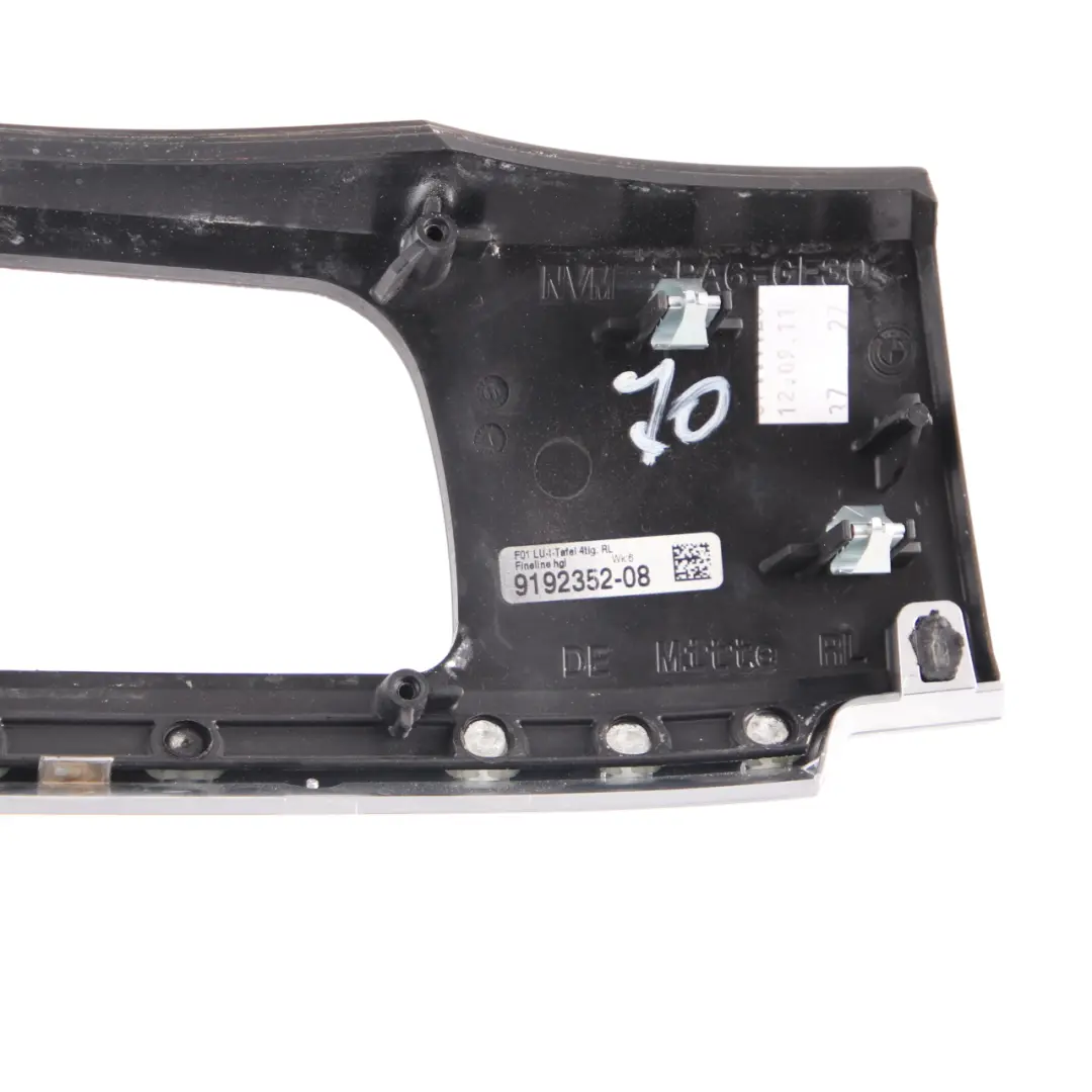  Dashboard Cover BMW F01 F02 Trim Dash Center Wood Fineline Gleaming 9192352 - SKU rhd-9118877-1 - Part number 9118877