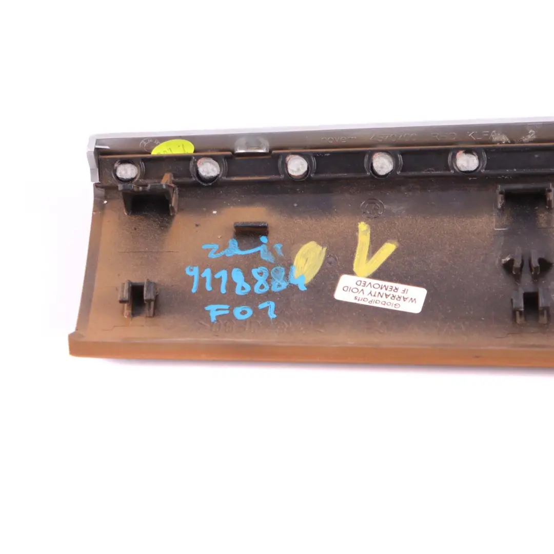  Dashboard Cover Trim BMW F01 F02 Folding Box Trim Wood Ash Gleaming - SKU rhd-9118884 - Part number 9118884