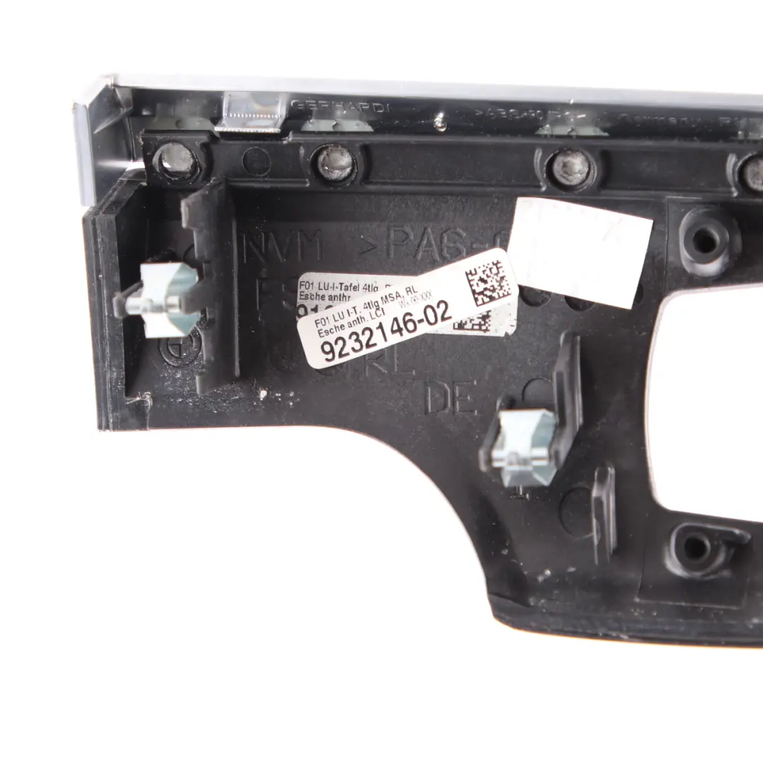  Dashboard Cover Trim BMW F01 F02 Dash Panel Right Wood Ash Anthracite 9232146 - SKU rhd-9118886 - Part number 9118886