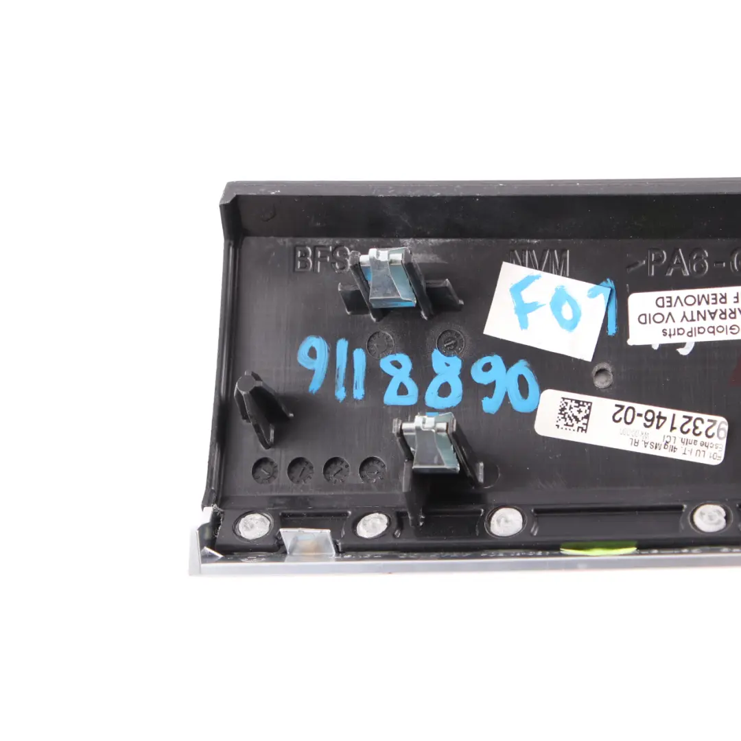 Dashboard Cover Trim BMW F01 F02 Dash Panel Left Wood Ash Anthracite 9232146 to with Part number 9118890 Dashboard Cover Trim BMW F01 F02 Dash Panel Left Wood Ash Anthracite 9232146 - SKU rhd-9118890 - Part number 9118890