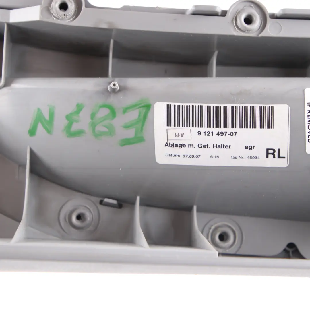 Centre Console with Cup Holder Grey to BMW 1 Series E81 E82 E87 LCI E88 with Part number 9121497 BMW 1 Series E81 E82 E87 LCI E88 Centre Console with Cup Holder Grey - SKU rhd-9121497 - Part number 9121497