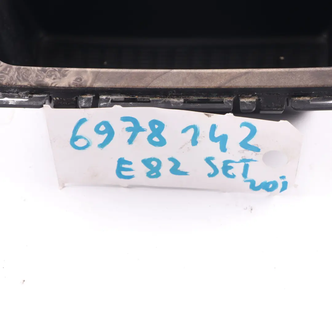 Ashtray Trim Strip Set Dashboard Wood Poplar Grain Grey to BMW 1 Series 2 E81 E82 with Part number 9121705 BMW 1 Series 2 E81 E82 Ashtray Trim Strip Set Dashboard Wood Poplar Grain Grey - SKU rhd-9121705-2 - Part number 9121705