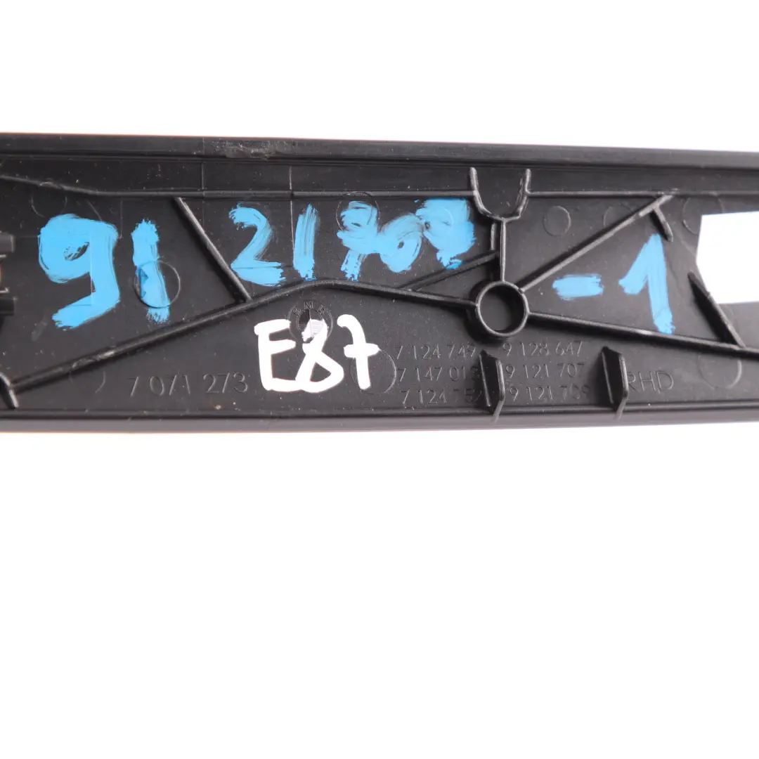 BMW 1 Series 1 E81 E87 LCI Interior Trim Strip Dash Dashboard Black High Gloss - SKU rhd-9121707-1 - Part number 9121707