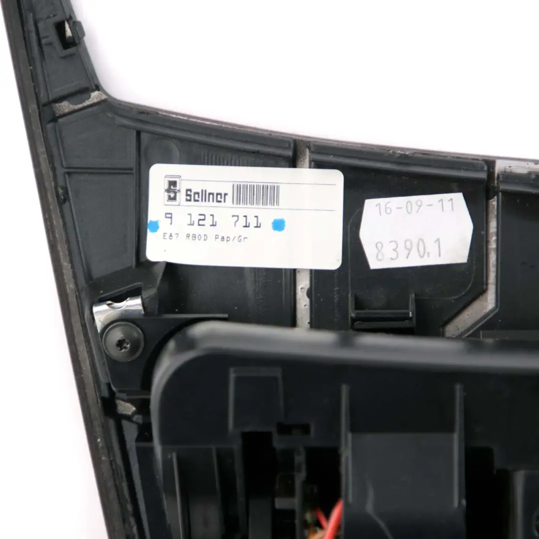 BMW E81 E82 E87 LCI E88 Ashtray Centre Console Ash Cover Wood Poplar Grain Grey - SKU rhd-9121711 - Part number 9121711