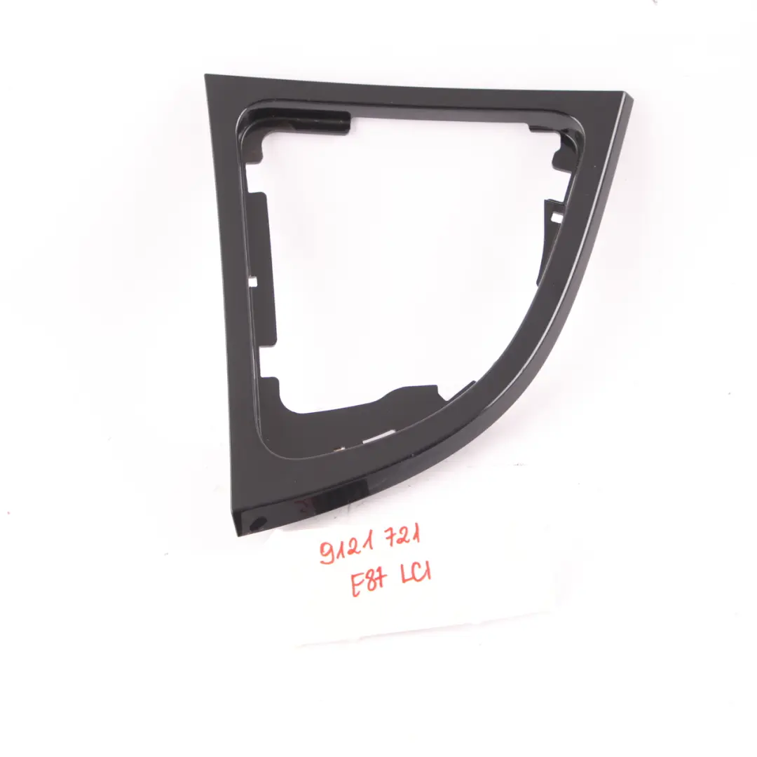 Ashtray Interior Trim Set Dashboard Black High Gloss to BMW E81 E82 E87 LCI E88 with Part number 9121721 BMW E81 E82 E87 LCI E88 Ashtray Interior Trim Set Dashboard Black High Gloss - SKU rhd-9121721 - Part number 9121721