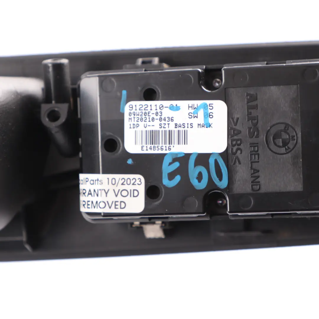 Window Lifter Switch Right Driver's Side O/S Black Trim to BMW E60 E61 LCI with Part number 9122110 BMW E60 E61 LCI Window Lifter Switch Right Driver's Side O/S Black Trim - SKU rhd-9122110-1 - Part number 9122110