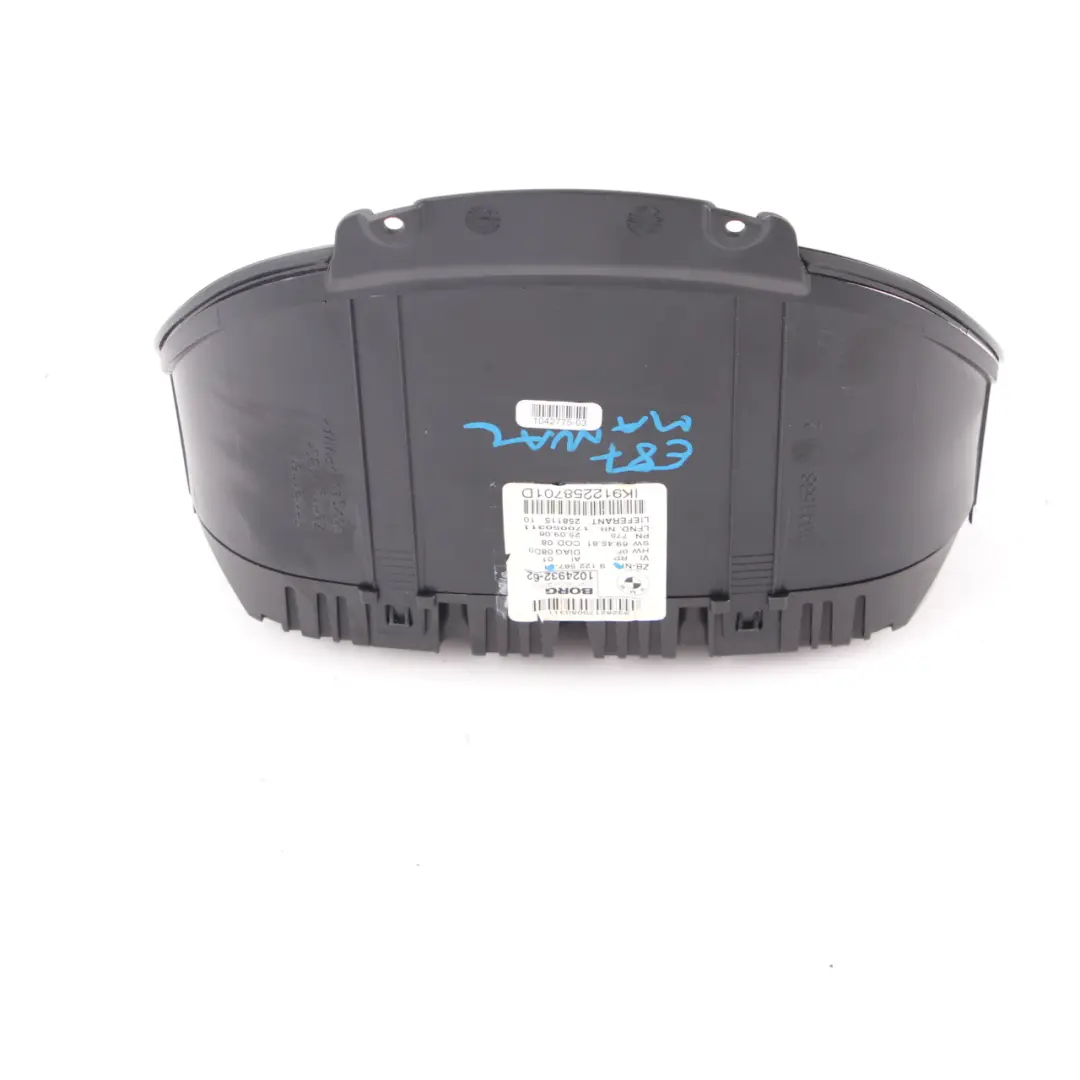 Speedo Clocks BMW E81 E82 E87 E88 Petrol Instruments MPH Manual to with Part number 9122587 Speedo Clocks BMW E81 E82 E87 E88 Petrol Instruments MPH Manual - SKU rhd-9122587 - Part number 9122587