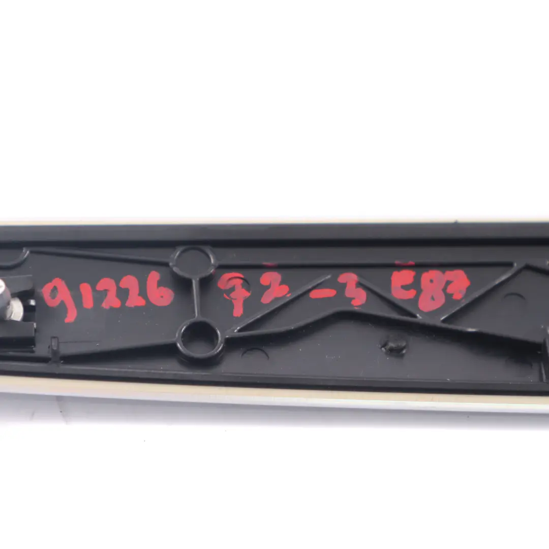 BMW E81 E87 LCI Ashtray Trim Dash Dashboard Cover Strip Aluminium Akzentschliff - SKU rhd-9122672-3 - Part number 9122672