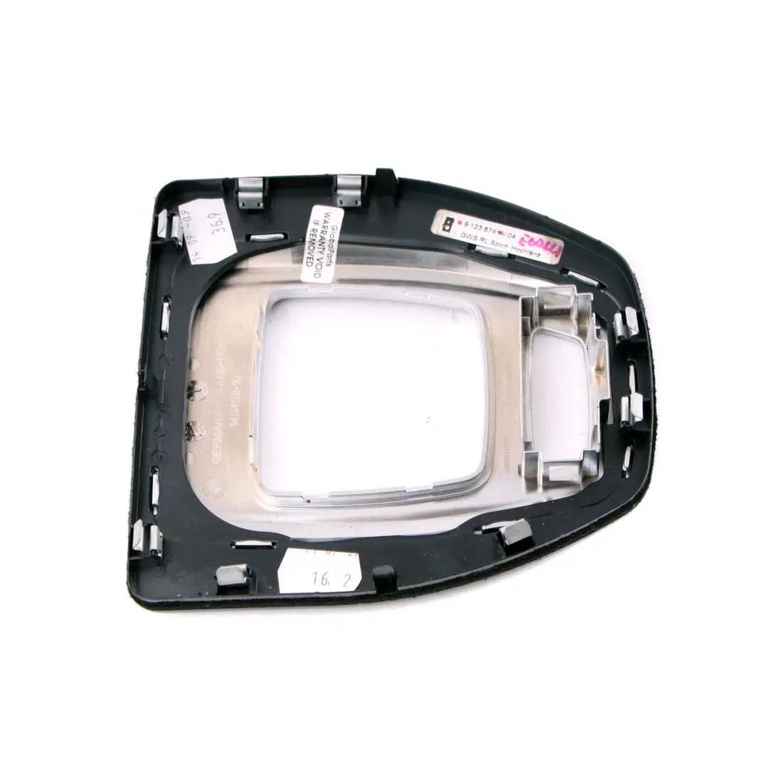 Selector Cover BMW E60 E61 LCI Sport Trim Panel Lever Gearbox to Gear with Part number 9123874 Gear Selector Cover BMW E60 E61 LCI Sport Trim Panel Lever Gearbox - SKU rhd-9123874 - Part number 9123874