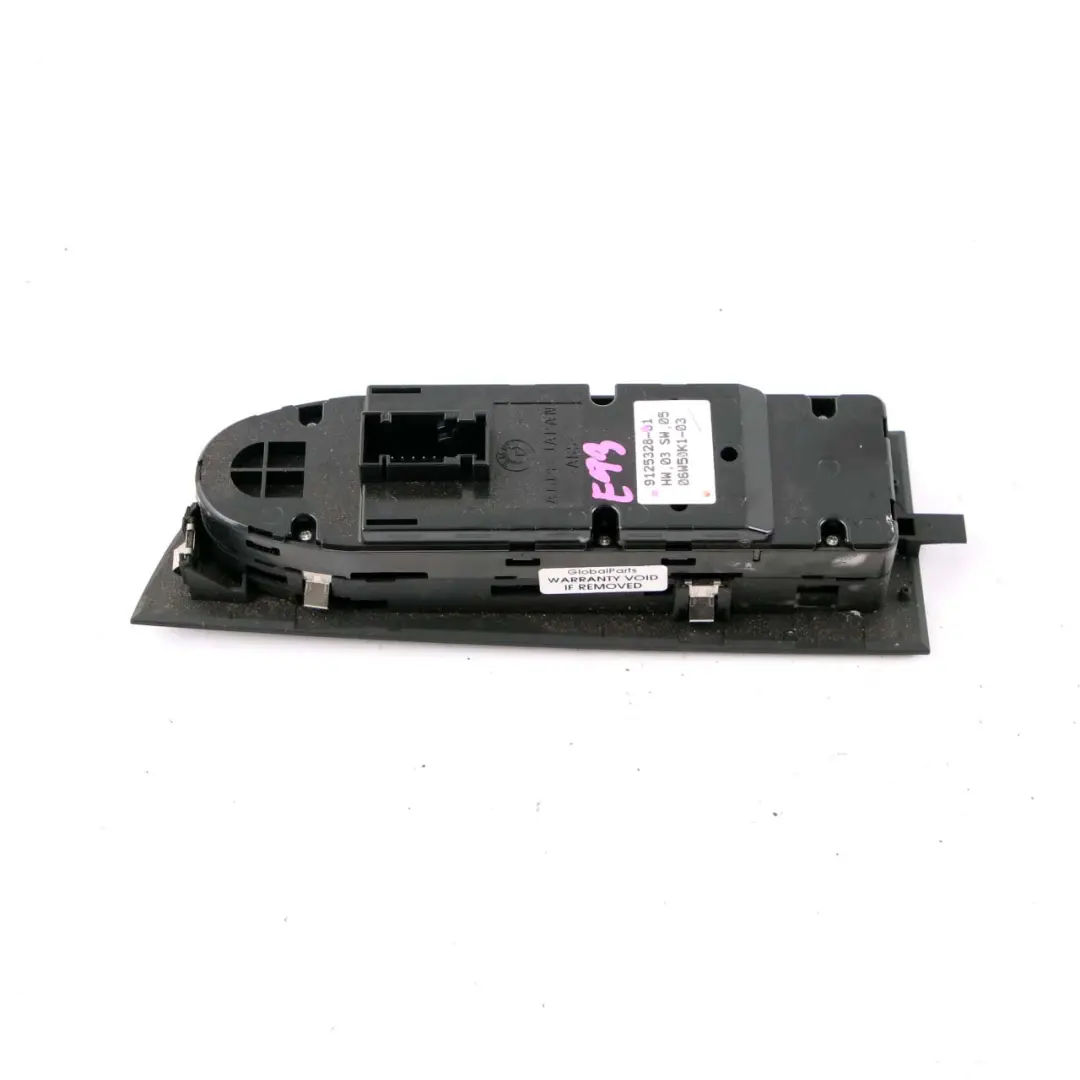 Driver's Side Window Lifter Switch Power Fold 9125328 to BMW 3 Z4 Series E89 E93 with Part number 9217371 BMW 3 Z4 Series E89 E93 Driver's Side Window Lifter Switch Power Fold 9125328 - SKU rhd-9125328 - Part number 9217371