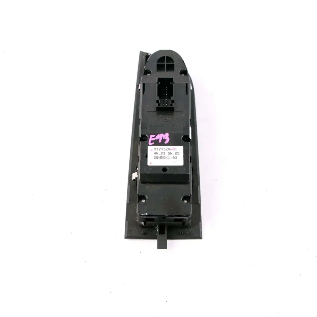 Driver's Side Window Lifter Switch Power Fold 9125328 to BMW 3 Z4 Series E89 E93 with Part number 9217371 BMW 3 Z4 Series E89 E93 Driver's Side Window Lifter Switch Power Fold 9125328 - SKU rhd-9125328 - Part number 9217371