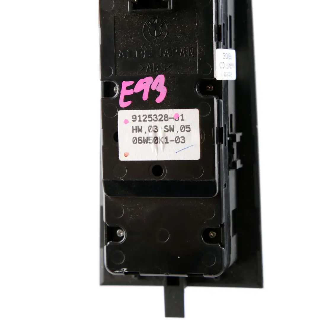 Driver's Side Window Lifter Switch Power Fold 9125328 to BMW 3 Z4 Series E89 E93 with Part number 9217371 BMW 3 Z4 Series E89 E93 Driver's Side Window Lifter Switch Power Fold 9125328 - SKU rhd-9125328 - Part number 9217371