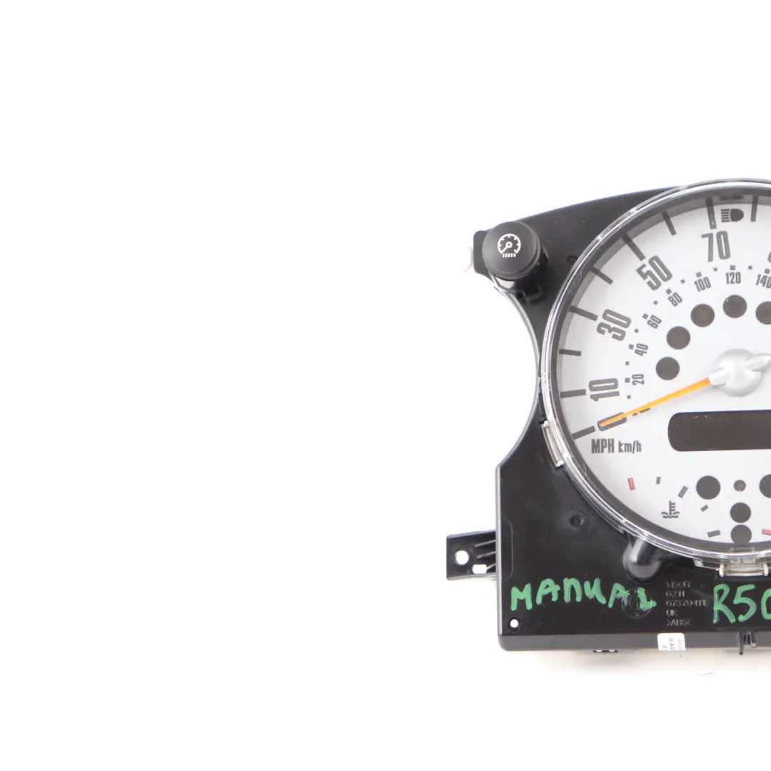 Speedometer Speedo Clock Instrument Cluster Manual to Mini Cooper One R50 R52 with Part number 9126988 Mini Cooper One R50 R52 Speedometer Speedo Clock Instrument Cluster Manual - SKU rhd-9126988-2 - Part number 9126988