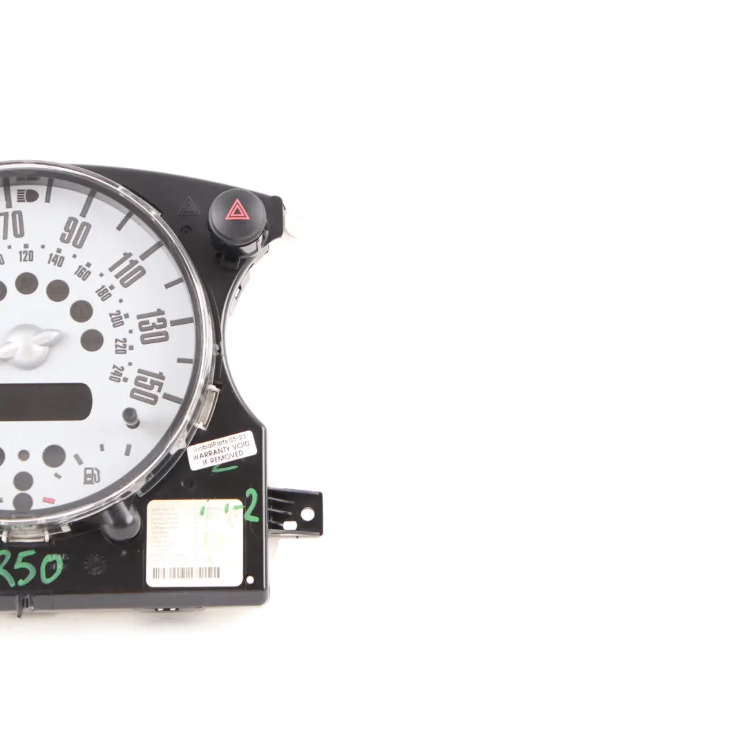 Speedometer Speedo Clock Instrument Cluster Manual to Mini Cooper One R50 R52 with Part number 9126988 Mini Cooper One R50 R52 Speedometer Speedo Clock Instrument Cluster Manual - SKU rhd-9126988-2 - Part number 9126988