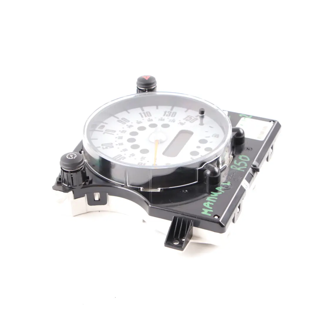 Speedometer Speedo Clock Instrument Cluster Manual to Mini Cooper One R50 R52 with Part number 9126988 Mini Cooper One R50 R52 Speedometer Speedo Clock Instrument Cluster Manual - SKU rhd-9126988-2 - Part number 9126988