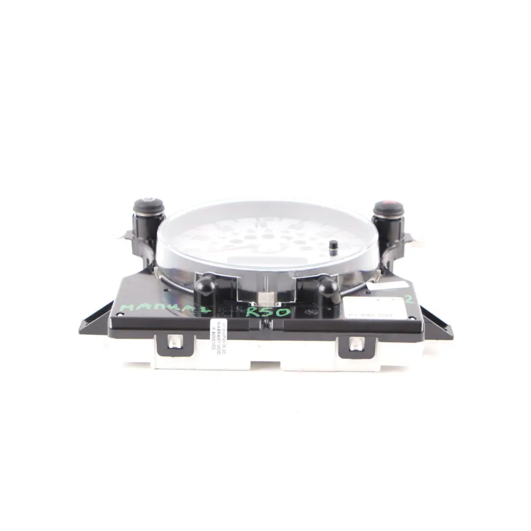 Speedometer Speedo Clock Instrument Cluster Manual to Mini Cooper One R50 R52 with Part number 9126988 Mini Cooper One R50 R52 Speedometer Speedo Clock Instrument Cluster Manual - SKU rhd-9126988-2 - Part number 9126988