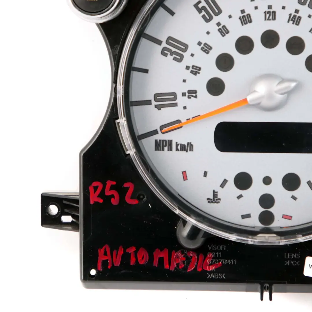 Mini Cooper One 3 R50 R52 Speedometer Speedo Clock Instrument Cluster Automatic - SKU rhd-9126988-3 - Part number 9126988