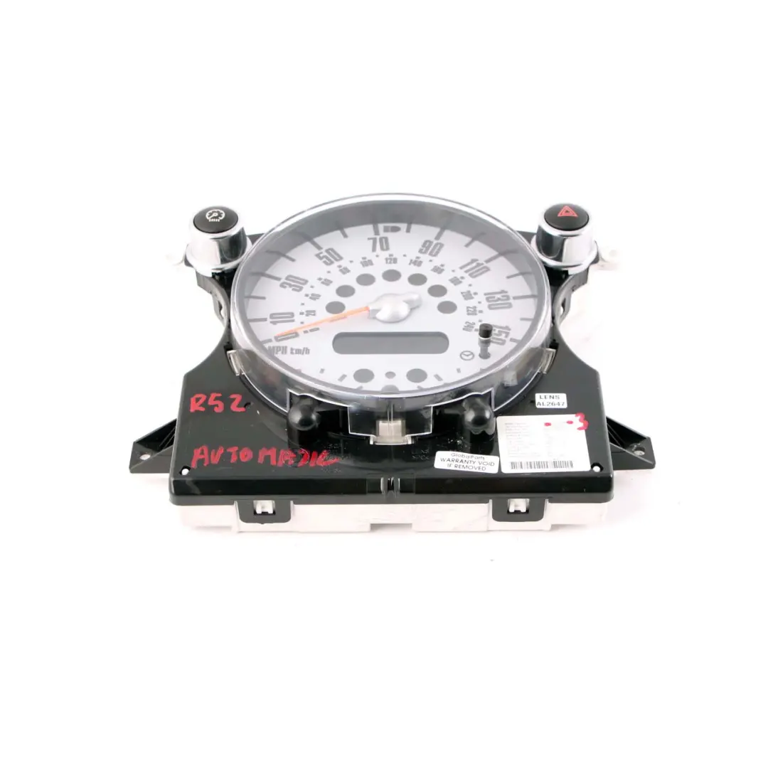 Mini Cooper One 3 R50 R52 Speedometer Speedo Clock Instrument Cluster Automatic - SKU rhd-9126988-3 - Part number 9126988