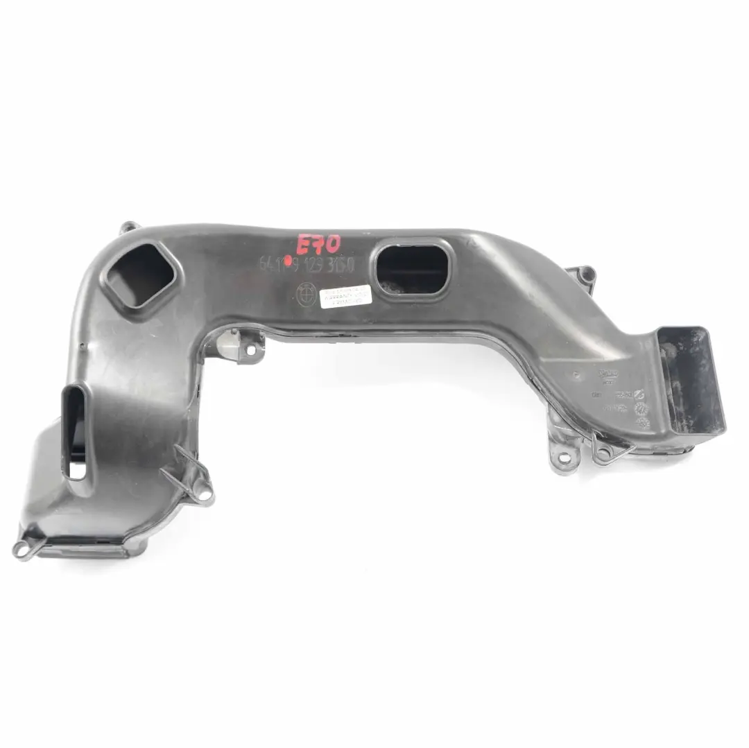 Duct BMW X5 E70 X6 E71 Footwell Ventilation Passenger Side Channel to Air with Part number 9129315 Air Duct BMW X5 E70 X6 E71 Footwell Ventilation Passenger Side Channel - SKU rhd-9129315 - Part number 9129315