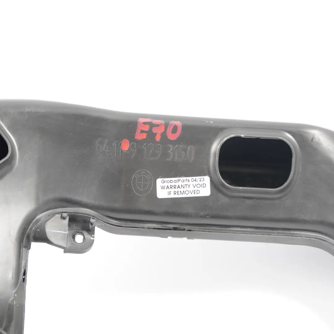 Duct BMW X5 E70 X6 E71 Footwell Ventilation Passenger Side Channel to Air with Part number 9129315 Air Duct BMW X5 E70 X6 E71 Footwell Ventilation Passenger Side Channel - SKU rhd-9129315 - Part number 9129315