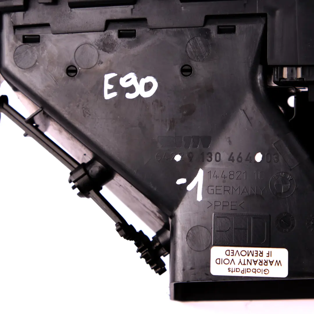 Fresh Air Grille Center Dash Vent Part to BMW 3 E90 E91 E92 E93 1 with Part number 9130464 BMW 3 E90 E91 E92 E93 1 Fresh Air Grille Center Dash Vent Part - SKU rhd-9130464-1 - Part number 9130464