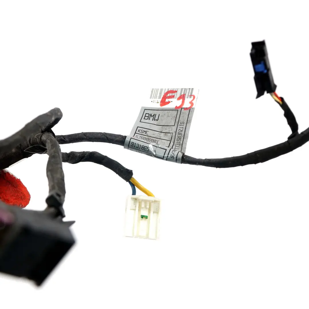 BMW E93 Convertible Front Passenger Seat Motor Wiring Loom Harness Cable - SKU rhd-9131865 - Part number 9131865