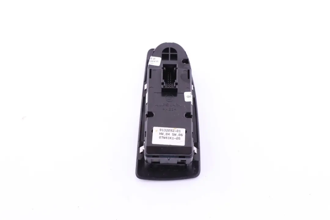 BMW 1 Series E87 Power Fold Switch Window Lifter Driver Right Black O/S - SKU rhd-9132092 - Part number 9132092