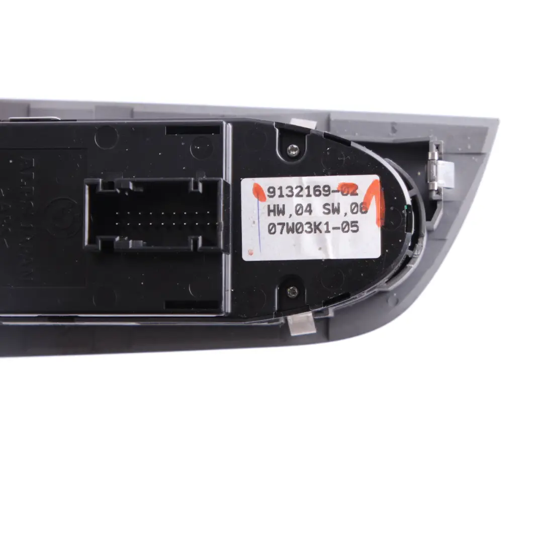 BMW E92 LCI Window Lifter Switch Driver's Side Right O/S Button Grey - SKU rhd-9132169 - Part number 9132169
