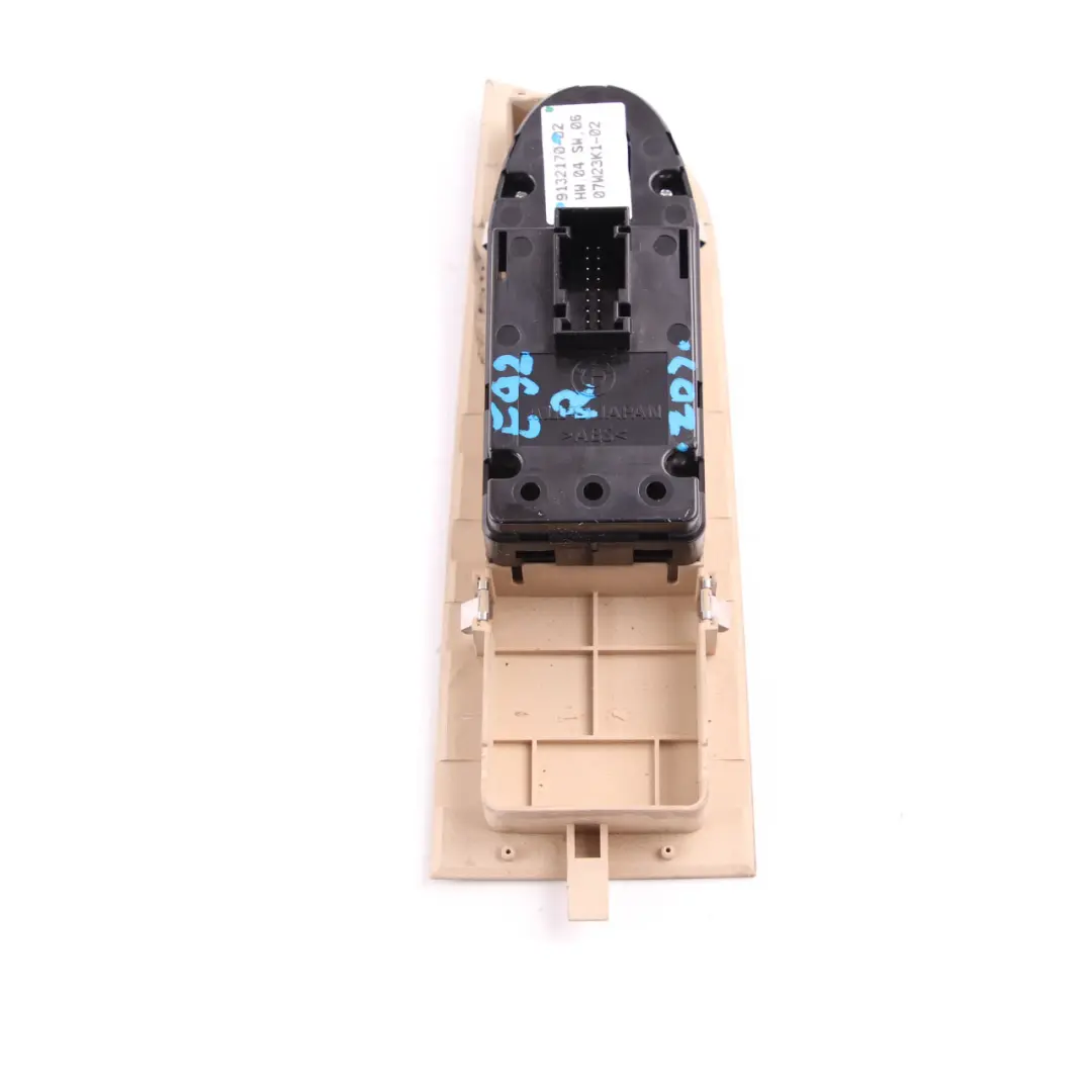 Window Lifter Switch Driver's Side Right O/S Button Beige to BMW E92 LCI with Part number 9132170 BMW E92 LCI Window Lifter Switch Driver's Side Right O/S Button Beige - SKU rhd-9132170 - Part number 9132170