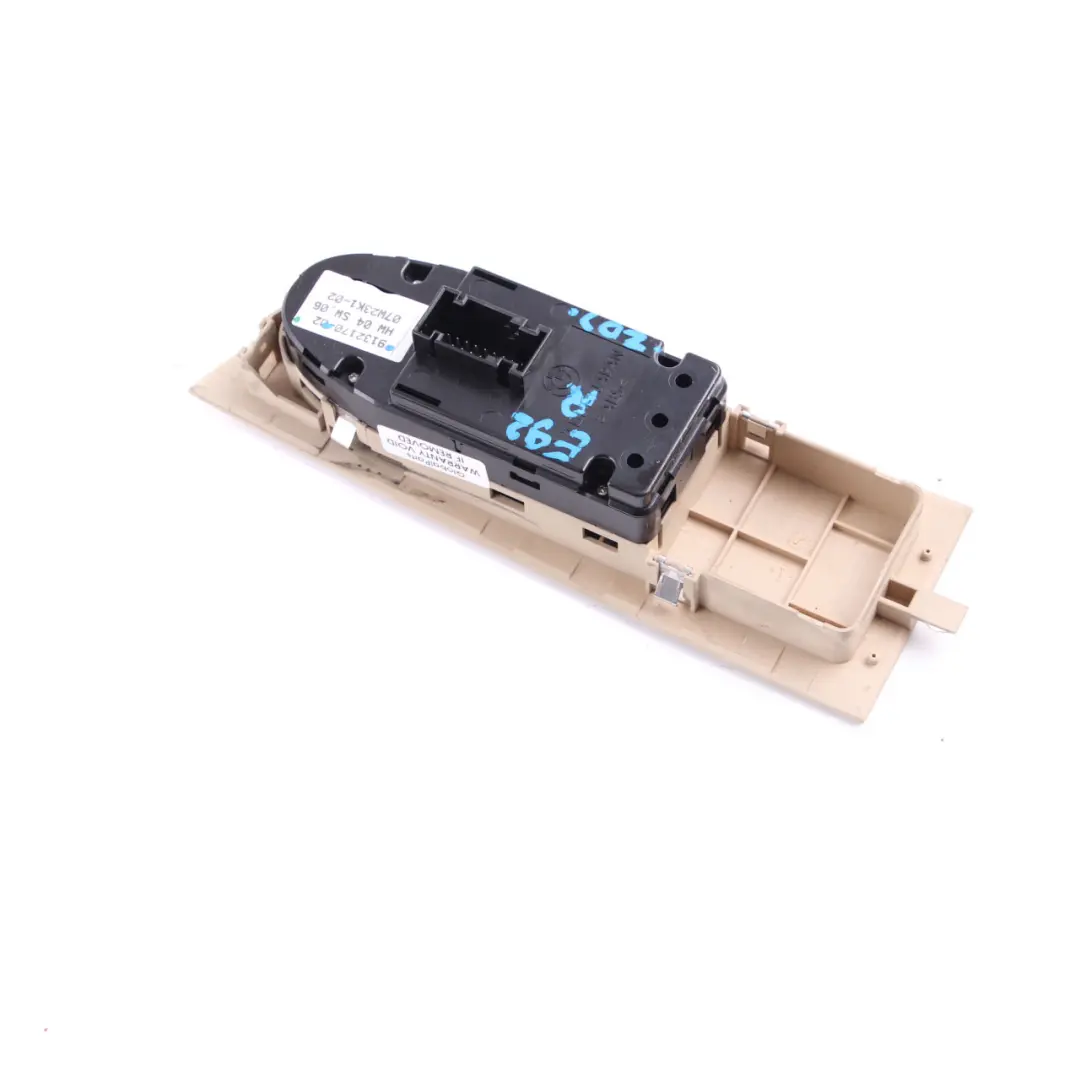 Window Lifter Switch Driver's Side Right O/S Button Beige to BMW E92 LCI with Part number 9132170 BMW E92 LCI Window Lifter Switch Driver's Side Right O/S Button Beige - SKU rhd-9132170 - Part number 9132170