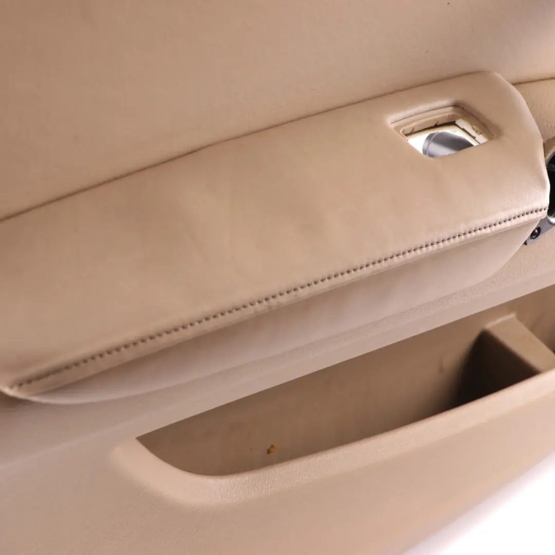 Door Card BMW X5 E70 Front Left N/S Trim Lining Cover Leather Nappa Beige to with Part number 9133561 Door Card BMW X5 E70 Front Left N/S Trim Lining Cover Leather Nappa Beige - SKU rhd-9133561 - Part number 9133561
