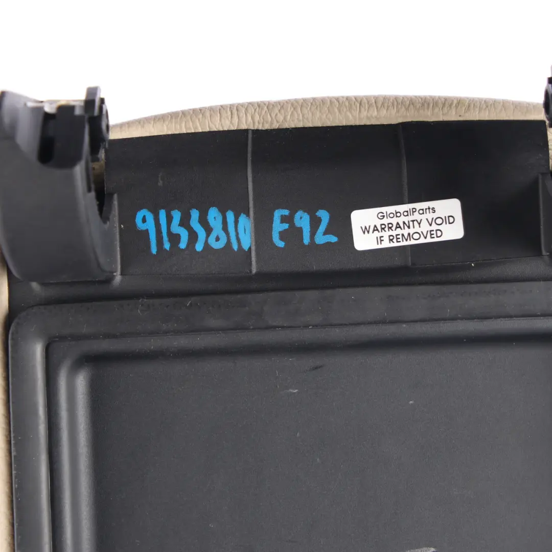 BMW E92 E93 Leather Cover Centre Console Armrest Cream Beige 9133810 - SKU rhd-9133810 - Part number 6951568