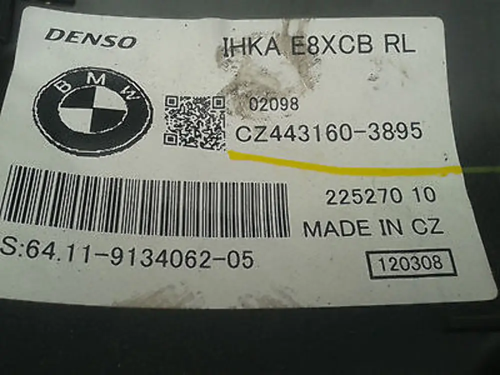 Heater Radiator Matrix Unit Complete IHKA to BMW 1 Series e81 e87 with Part number 64119134062 BMW 1 Series e81 e87 Heater Radiator Matrix Unit Complete IHKA - SKU rhd-9134062 - Part number 64119134062