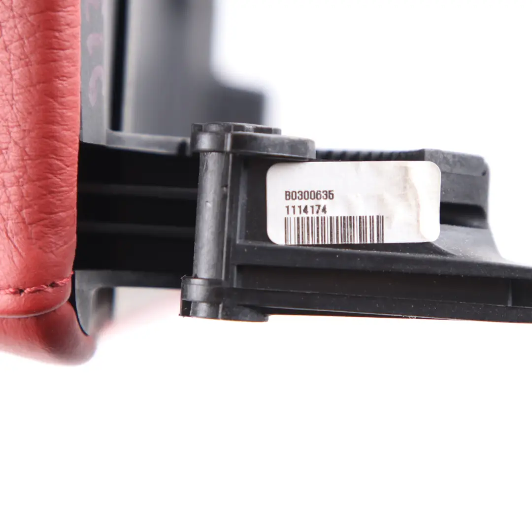 Leather Dakota Red Cover Centre Console Armrest to BMW E90 E91 E92 LCI with Part number 9134489 BMW E90 E91 E92 LCI Leather Dakota Red Cover Centre Console Armrest - SKU rhd-9134489-1 - Part number 9134489