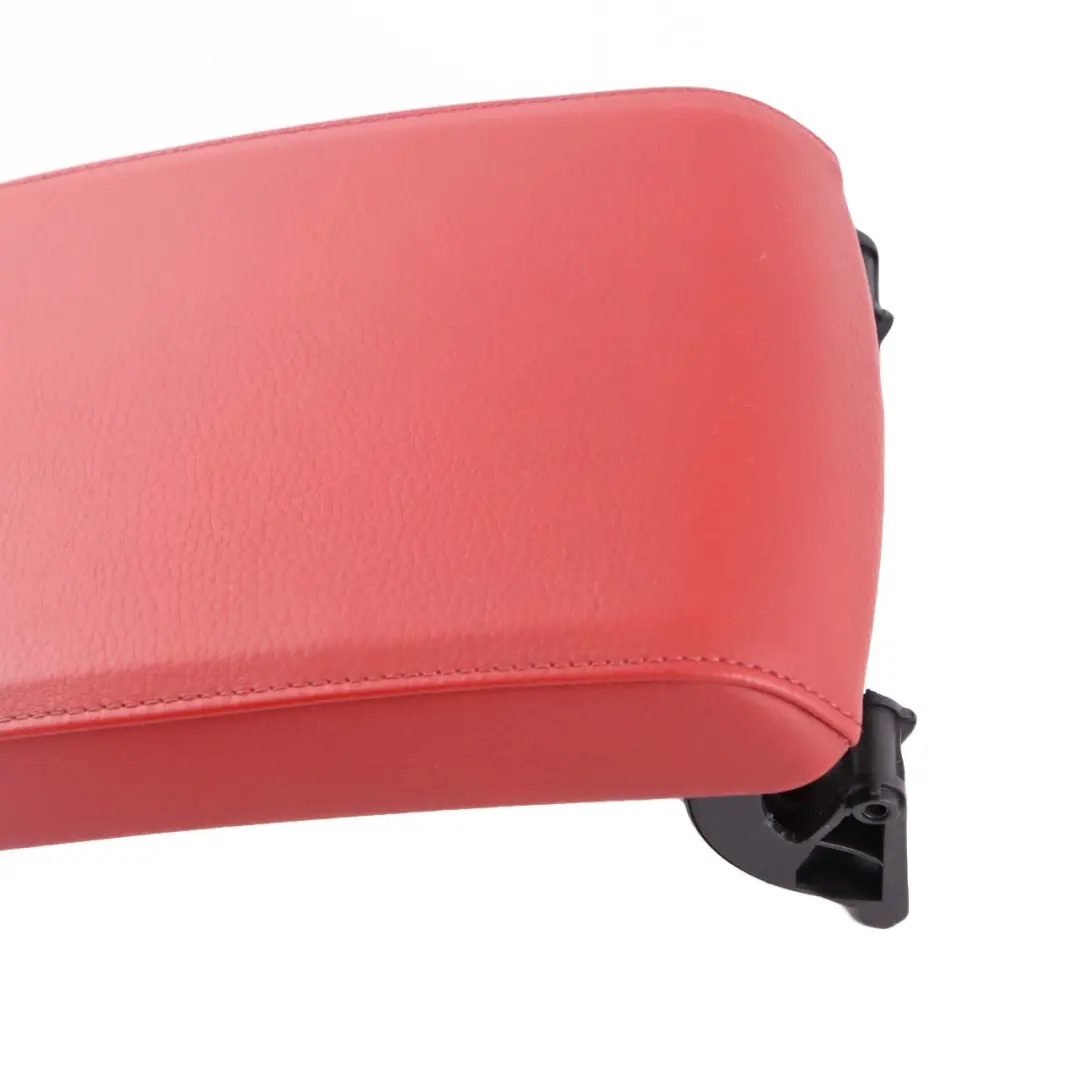 Leather Dakota Red Cover Centre Console Armrest to BMW E90 E91 E92 LCI with Part number 9134489 BMW E90 E91 E92 LCI Leather Dakota Red Cover Centre Console Armrest - SKU rhd-9134489 - Part number 9134489