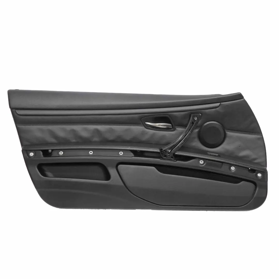 BMW E92 E93 Door Card Front Left N/S Lining Trim Panel Black Leather Walknappa - SKU rhd-9135481 - Part number 9135481