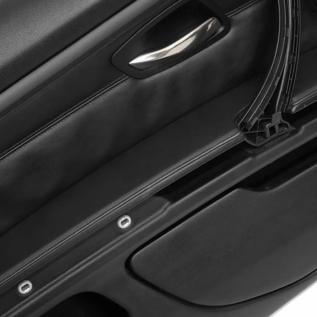 Door Card Front Left N/S Lining Trim Panel Black Leather Walknappa to BMW E92 E93 with Part number 9135481 BMW E92 E93 Door Card Front Left N/S Lining Trim Panel Black Leather Walknappa - SKU rhd-9135481 - Part number 9135481