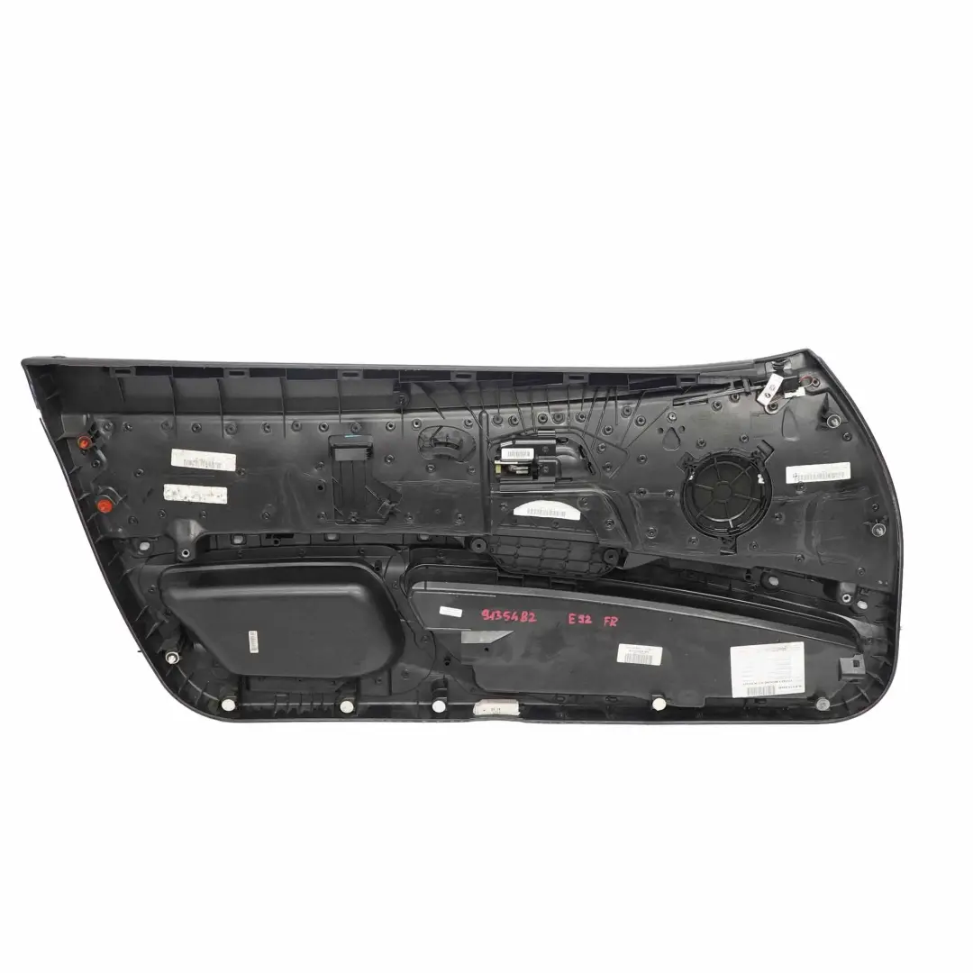 Door Card Front Right O/S Lining Trim Panel Black Leather Walknappa to BMW E92 E93 with Part number 9135482 BMW E92 E93 Door Card Front Right O/S Lining Trim Panel Black Leather Walknappa - SKU rhd-9135482 - Part number 9135482