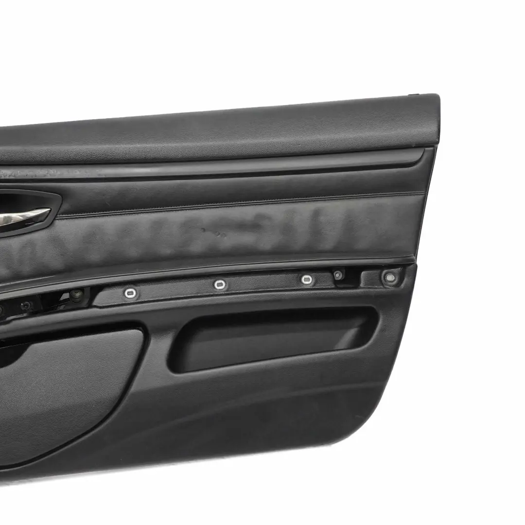 BMW E92 E93 Door Card Front Right O/S Lining Trim Panel Black Leather Walknappa - SKU rhd-9135482 - Part number 9135482