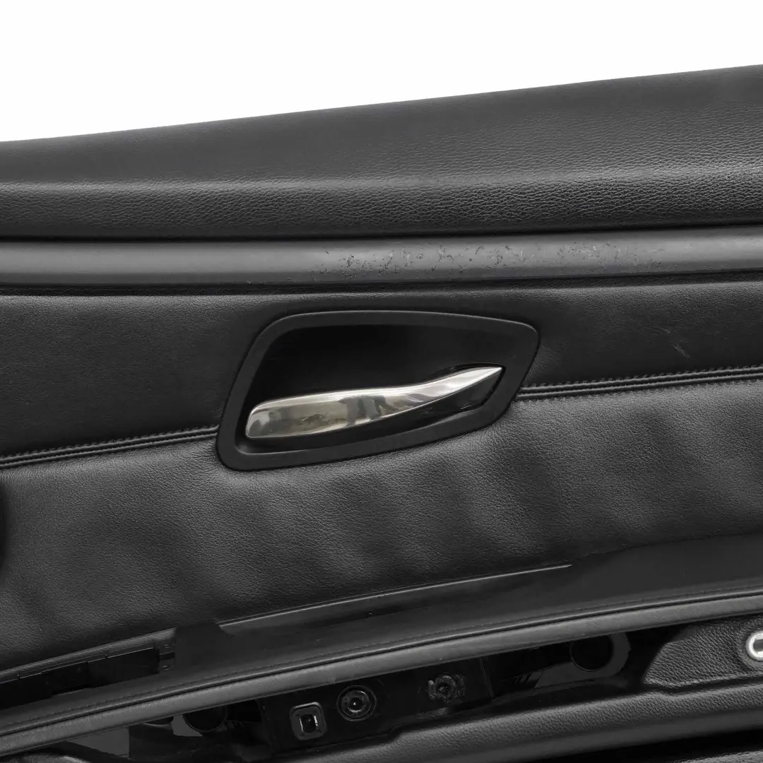 BMW E92 E93 Door Card Front Right O/S Lining Trim Panel Black Leather Walknappa - SKU rhd-9135482 - Part number 9135482