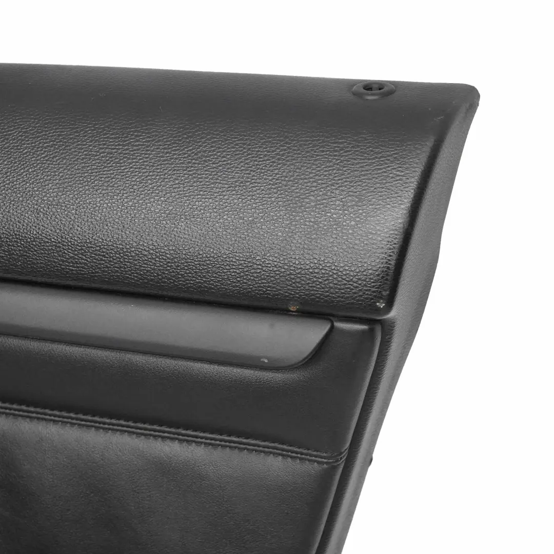 Door Card Front Right O/S Lining Trim Panel Black Leather Walknappa to BMW E92 E93 with Part number 9135482 BMW E92 E93 Door Card Front Right O/S Lining Trim Panel Black Leather Walknappa - SKU rhd-9135482 - Part number 9135482